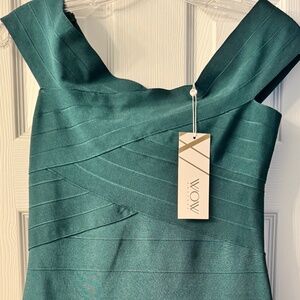 Dark Green bandage dress